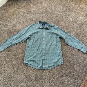 Stafford Tailored Culture Travel Easy Care Broadcloth 17 36-37 Regular Fit Mens